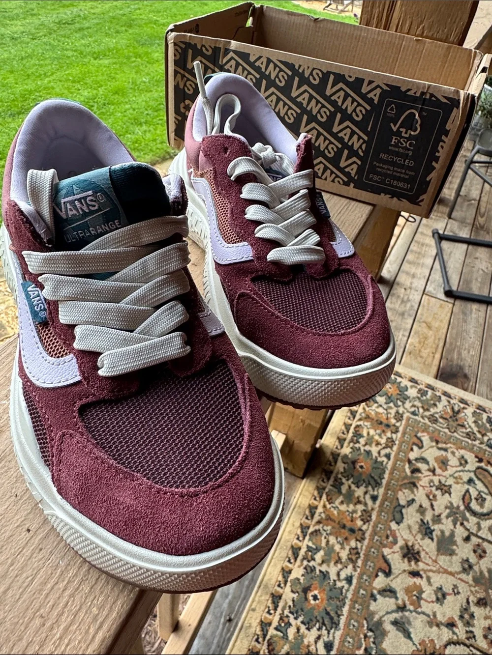Vans ultra range Neo Vr3 Women’s Burgundy and White Low-Top Sneaker
